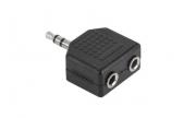 Конектор F-139, преход Stereo jack 3.5mm мъжки - 2x3.5mm S
