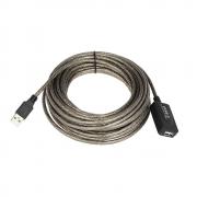 USB Удължител, USB A мъжки - USB A женски, 10 метра