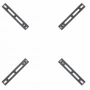 Метални планки за стойка от 200x200 към 400x400. Товаронос