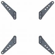 Усилени Метални планки от 200x200 към 400x400. Товароносим