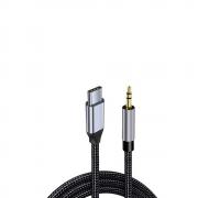 Кабел за слушалки TYPE C мъжки - 3.5мм жак мъжки, 1 метър